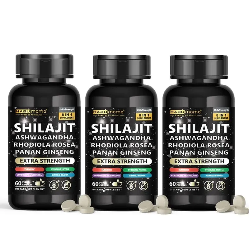 Natural Powerful Male Supplement with Shilajit Ashwagandha & Ginseng Extract