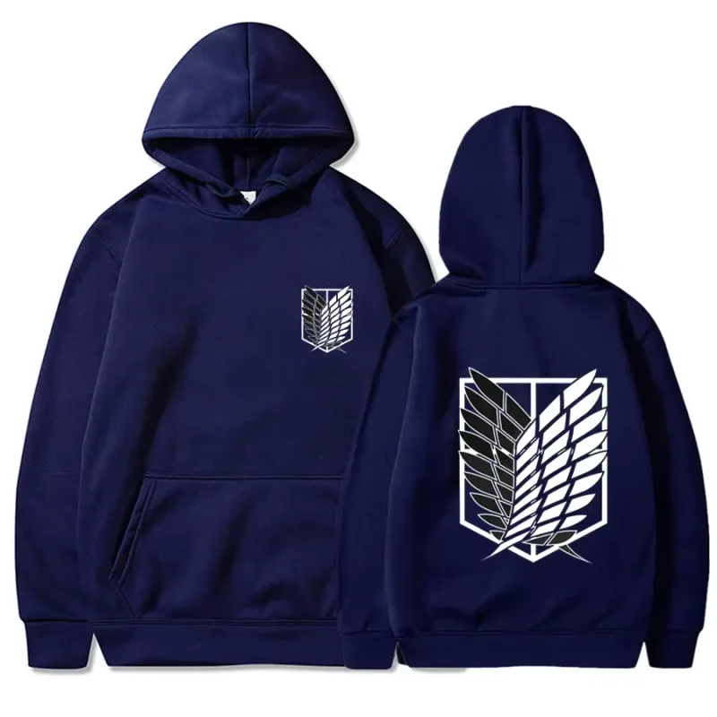 2026 Attack on Titan Men's Hoodie Anime Hoodies Men and Women Streetwear Pullover Harajuku Shingeki No Kyojin Hoodies Sweatshirt