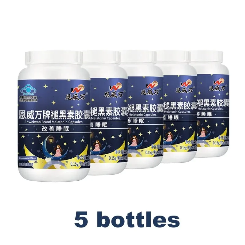 Melatonin Capsules Deep Sleep & Brain Cognition Extra Strength Liposomal Melatonin with Vitamin B6 double effect quality sleep