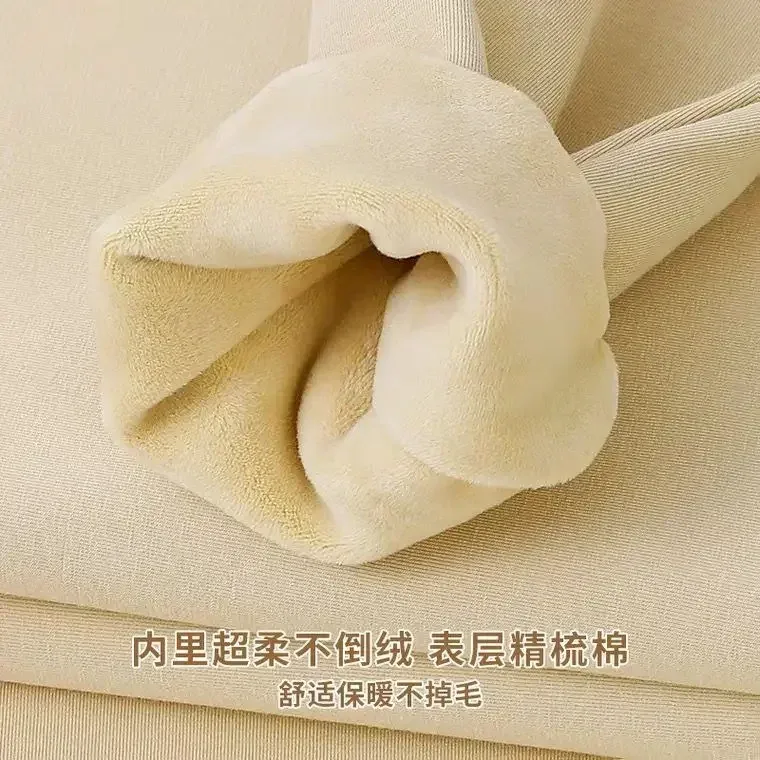 Sudadera gruesa de felpa de algodón de 600G, suéter fino de felpa pesado, suéter de cuello redondo sólido, suéter cálido para otoño e invierno