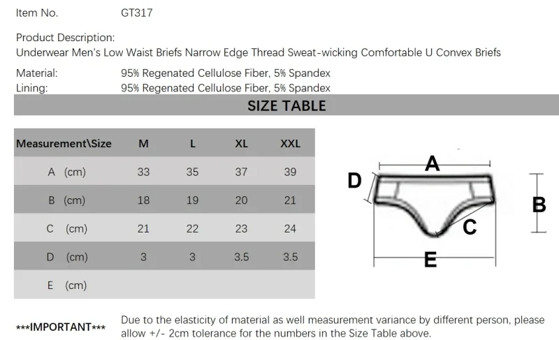 Panlalaking Single Layer Brief na Ultra Manipis na U Convex na Supot na Kasuotang Panloob na Nakakahinga ng Kahalumigmigan Sexy Summer Panties — image 9