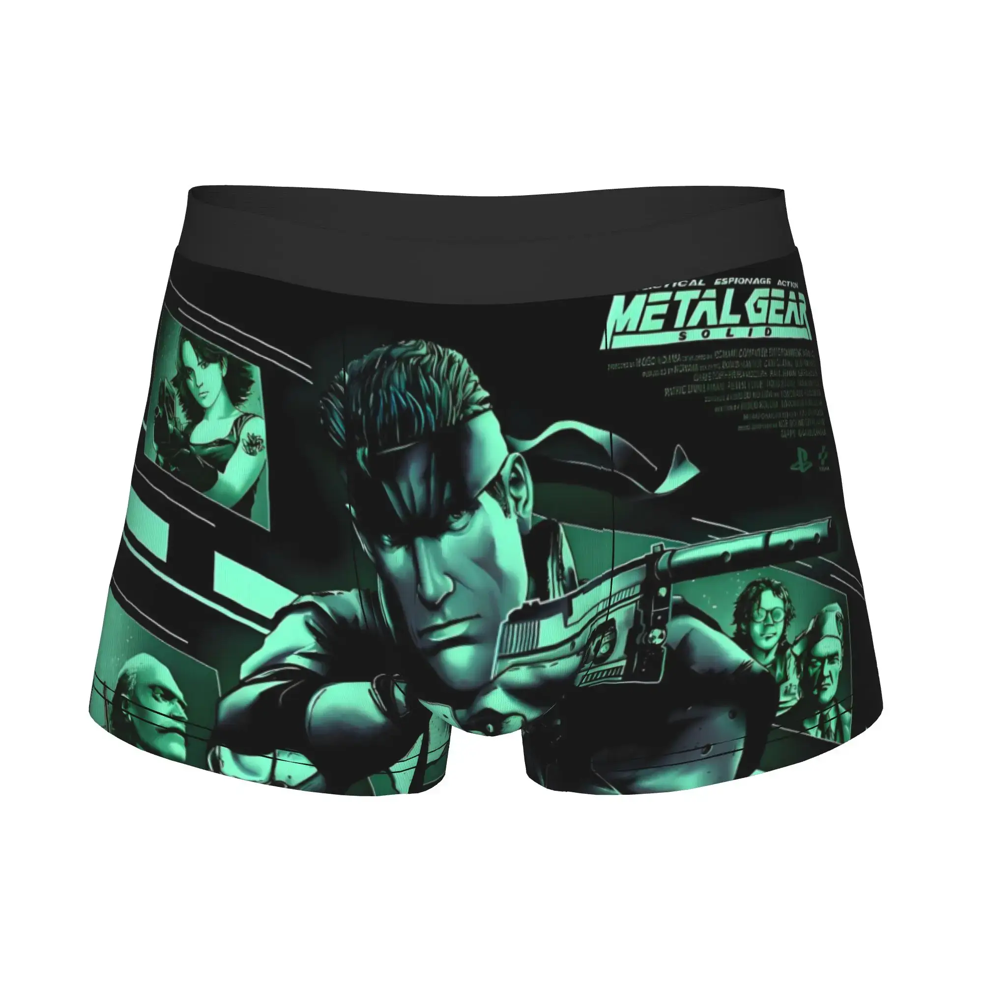 Thời trang nam Metal Gear Soli Game Đồ lót Hành động Phiêu lưu Stealth Video Boxer Briefs Quần short co giãn Quần lót Quần lót