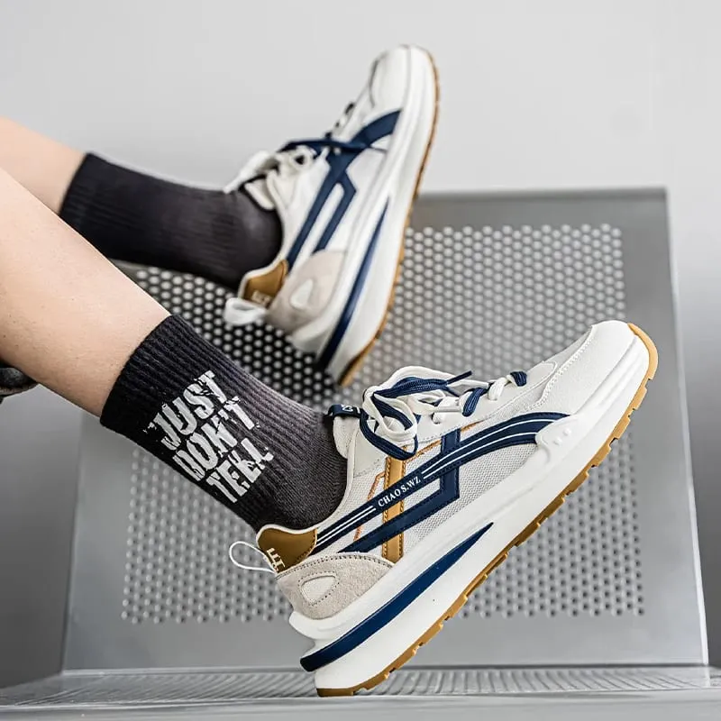 Men's Shoe Breathable Thick Soled Casual Sneakers Outdoor Running Four Seasons New Tennis Men Soft Soles Comfort Male Sneakers
