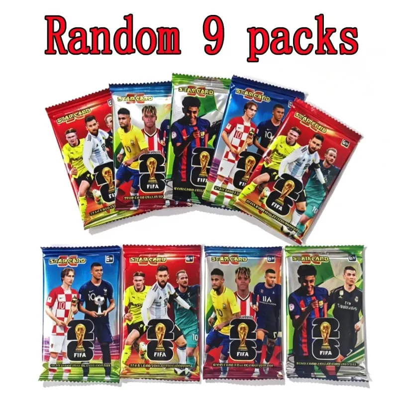 In Stock Panini 2026 New FIFA World Cup Soccer Cards Pack Panini Football Star Cards Soccer Memorabilia Collection Football Card