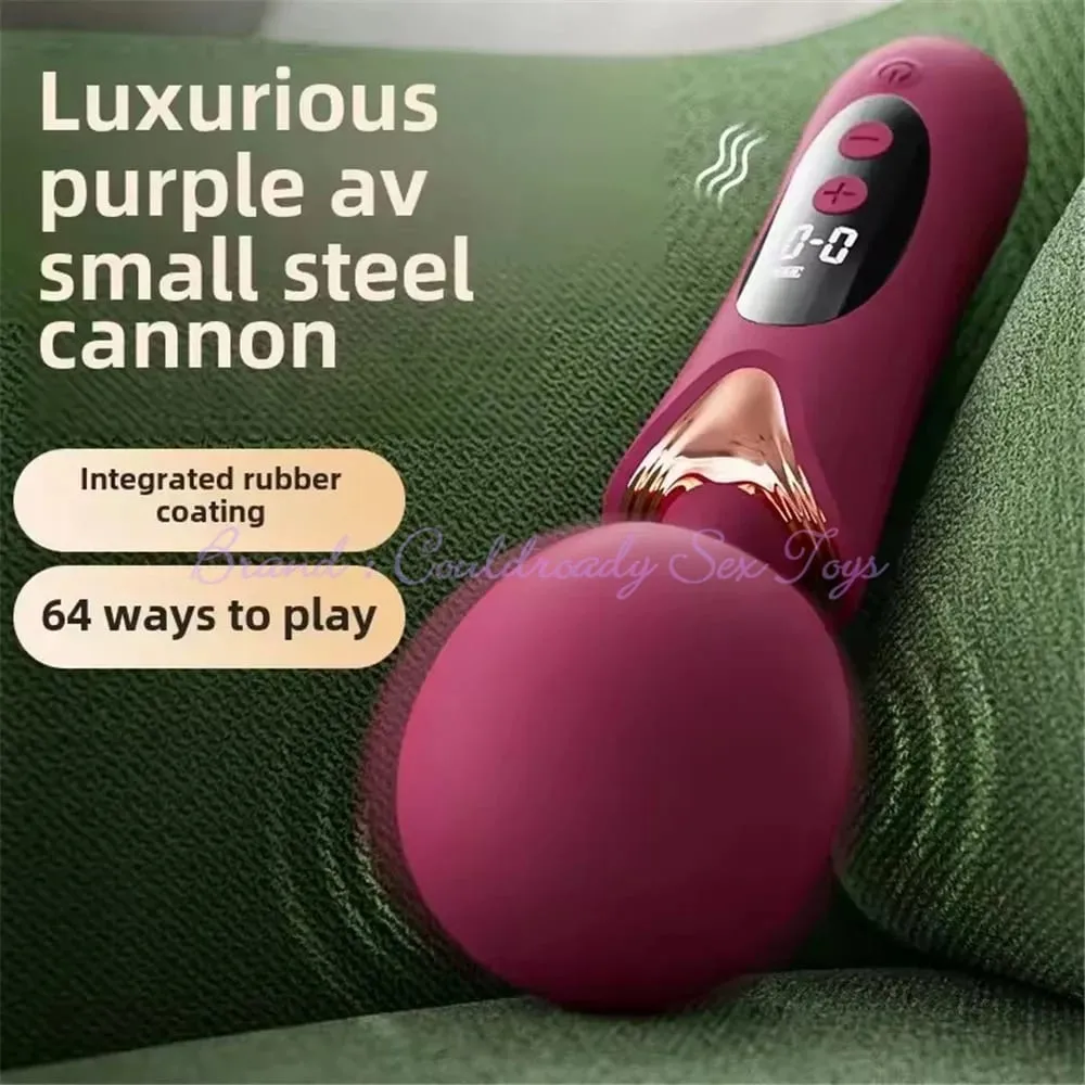Vibrador av lcd poderoso com cabeça grande, massageador corporal feminino, brinquedo sexual para mulheres, clitóris, ponto g, estimulação da vagina, varinha mágica