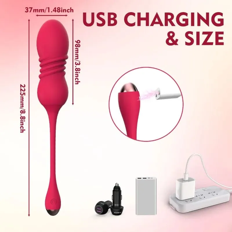 Retractable Vibration Vibrating Egg Wireless Remote Control Female Adult Sex Toys Female Masturbator Products