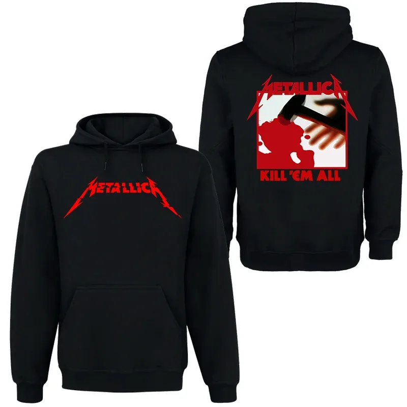 Band Rock Dark Wind Hoodie Men's Street Hip Hop Top Comfortable Hooded Sweater Fall_Winter Personality Men's Clothing