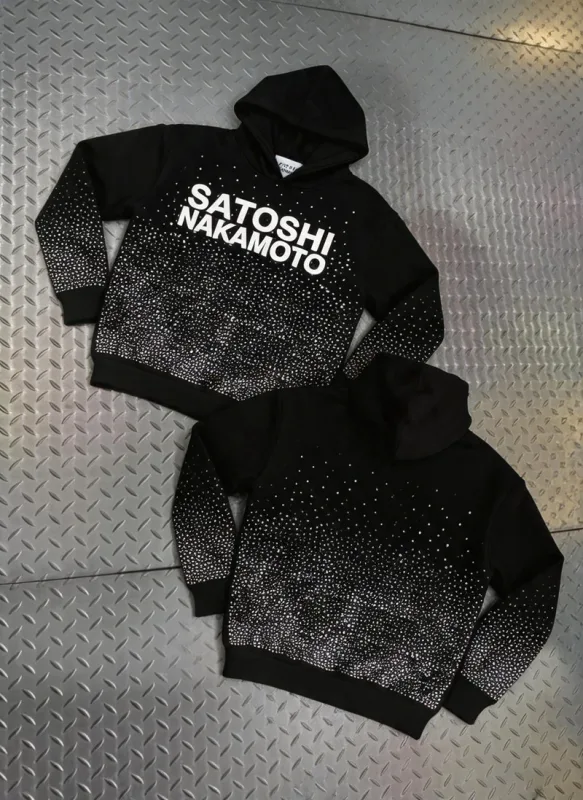 Street Casual SATOSHI Hoodies Pullover Embossed Pattern Embroidery Turtle Shell Design Washed Hooded Men Women Loose Sweatshirts