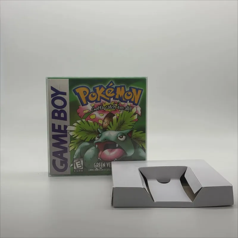 Pokemon Series Blue/Crystal/Gold/Green/Red/Silver/Yellow GBC Game in Box with Manuals for Video Game Cartridge USA Version