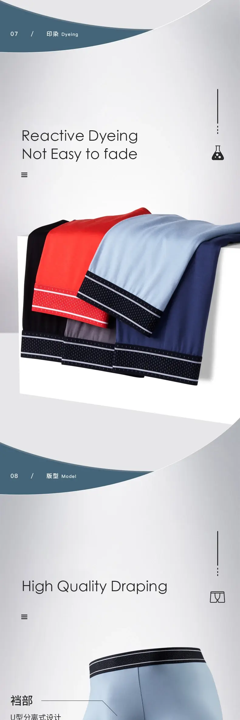 Boxer Modal pour hommes, sans couture, avec pochette à balles, culotte douce, grande taille, respirant, sous-vêtement confortable