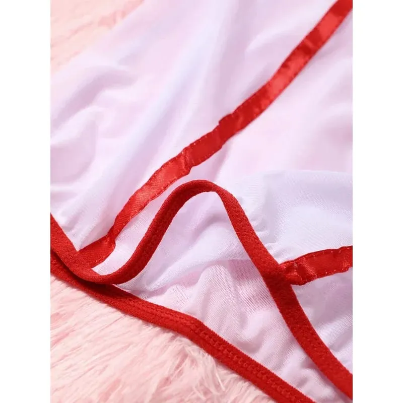 2027 Lingerie Set Erotic Underwear Set Transparent Porno Lace Sexy Bra And Panty Garter Set Costumes Sexy Hot Erotic Nurse Set — image 4