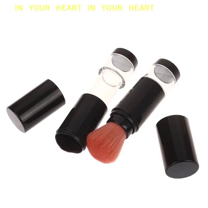 【X】2 In 1 Foundation Brush Makeup Brush Empty Travel Blush With Refillable Loose Powder Bottle Jar Makeup Beauty Tools