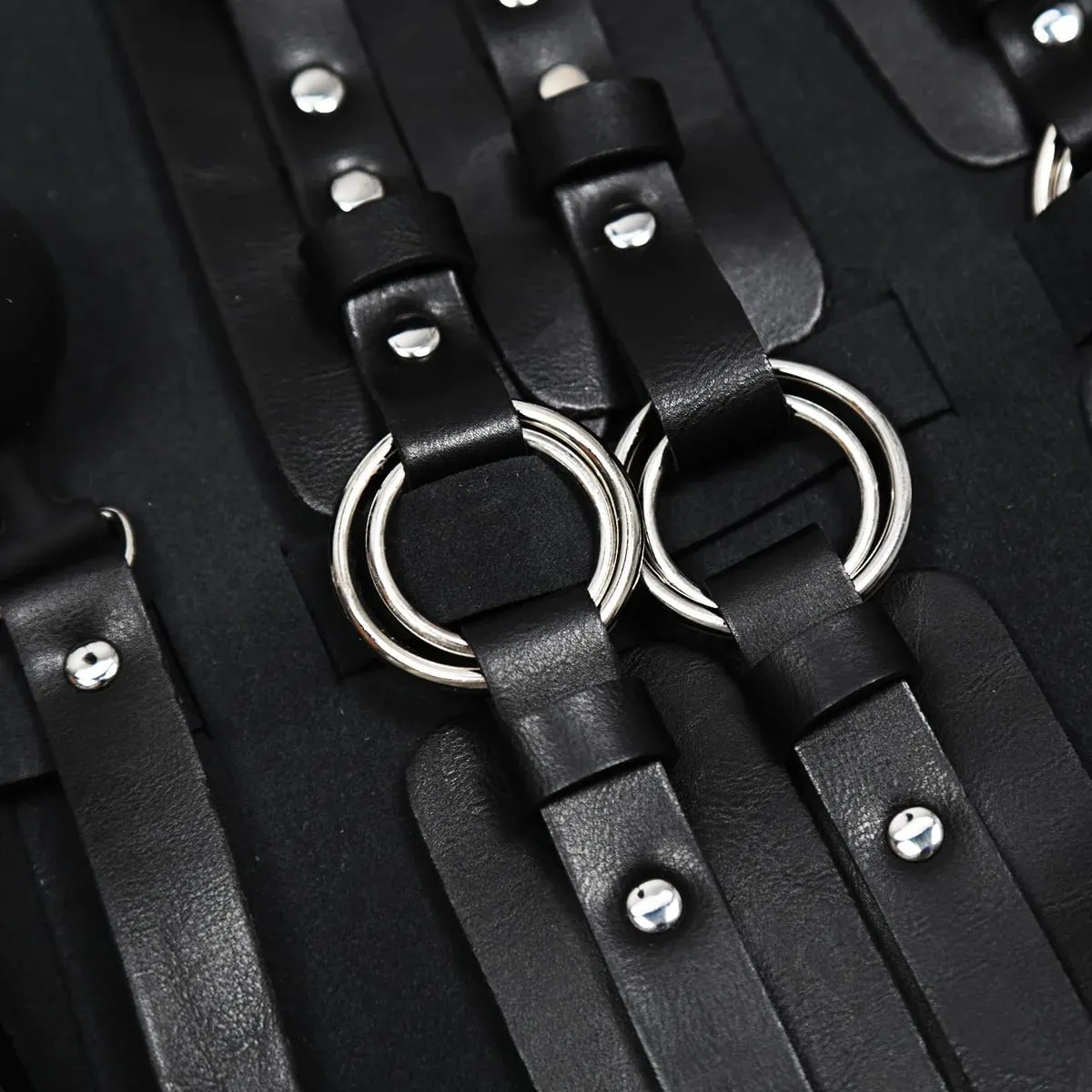 Portable BDSM Kit Adult Handcuff Leg Cuffs Sex Toy Set with Storage Bag Couple SM Slave Sex Games Set PU Leather Bondage Gears