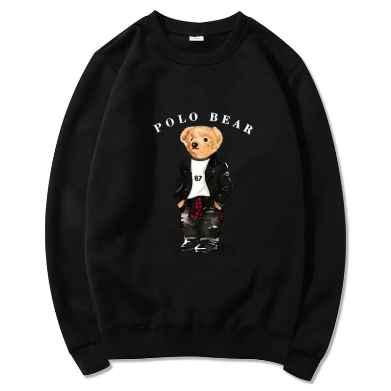 2026 Spring Autumn New Men Casual Sweatshirts Harajuku Loose Streetwear Tops O Neck Pullover Hoody Solid Mens Sweatshirts S-3