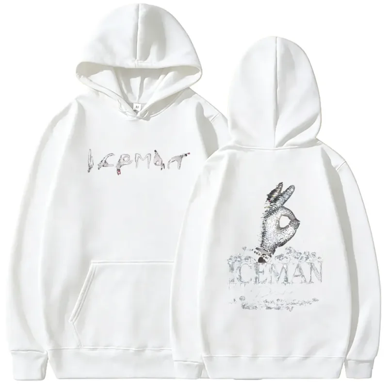 Rapper Drake ICEMAN Album Double Sided Print Hoodie Men Women Fashion Hip Hop Oversized Streetwear Men's Casual Vintage Hoodies