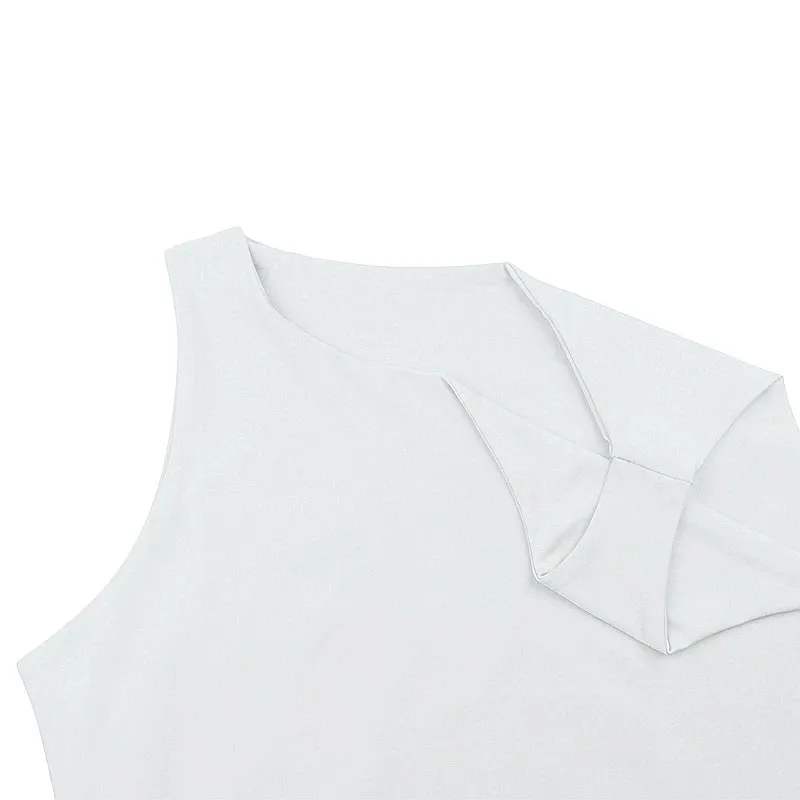 Womens Clothing Sleeveless Jumpsuits Rompers Soft And Stretchy Casual Slim Fit Double Layer Sexy Playsuits Y2K O-neck Bodysuits