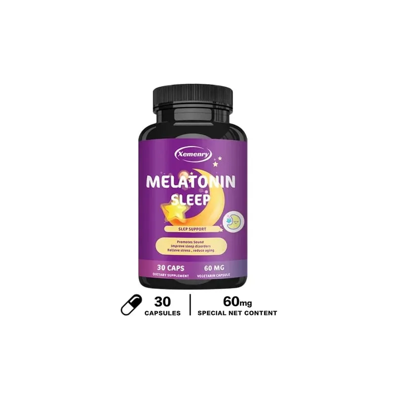 Viên nang Melatonin - Hỗ trợ giấc ngủ giúp bạn ngủ nhanh hơn Tăng cường sức khỏe giấc ngủ và cải thiện chất lượng giấc ngủ