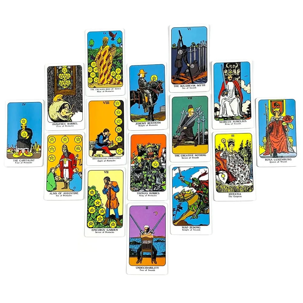 New The Philosopher's Tarot Deck 78 Cards English Version Fate Prediction Spiritual Divination Table Game for Tarot Beginners