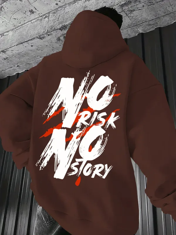 Men's and women's casual NO NO printed hooded kangaroo pocket hoodie perfect choice for autumn and winter seasons