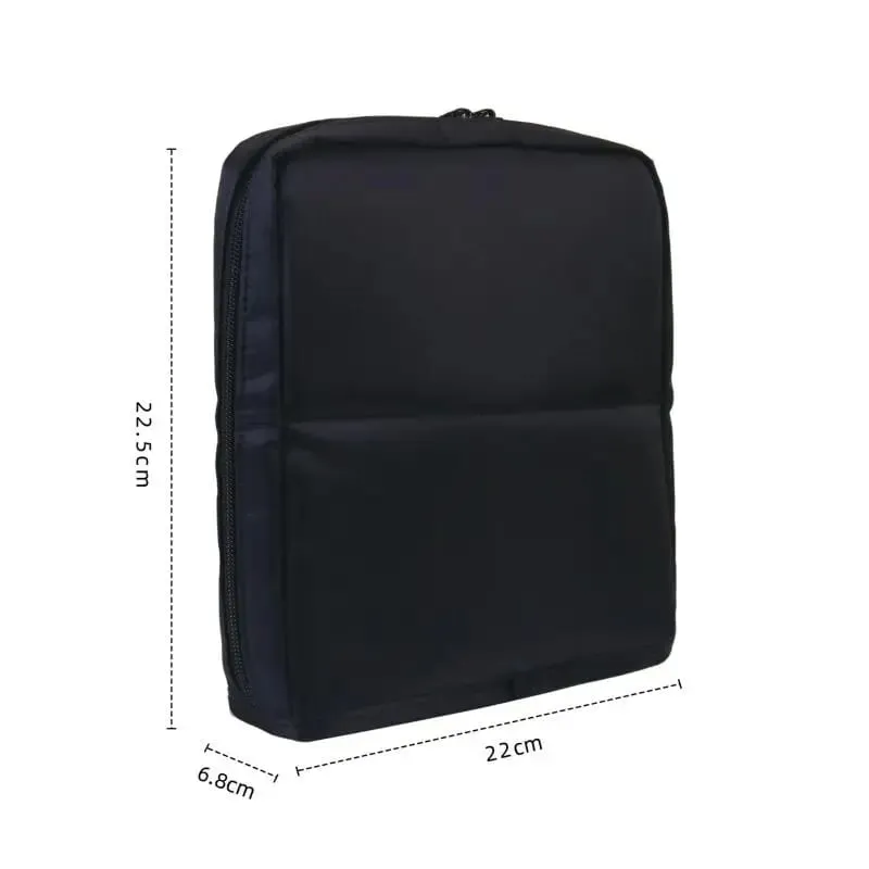1Pc Foldable Makeup Artist Storage Makeup Brushes Pouch Stand-up Makeup Brushes Storage Bag With Adjustable Dividers+~
