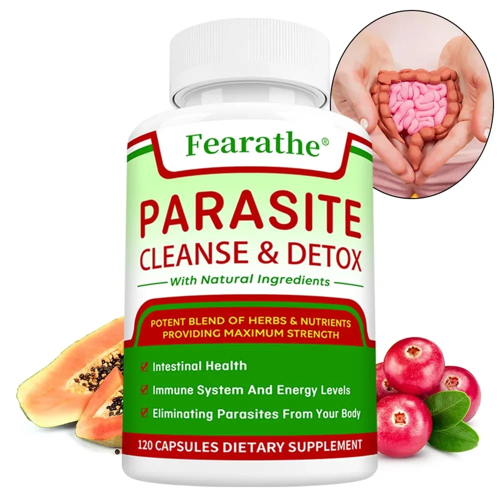 Parasite Cleanse & Detox Capsules - Promote Intestinal Cleansing and Detoxification Relieve Constipation Supplements