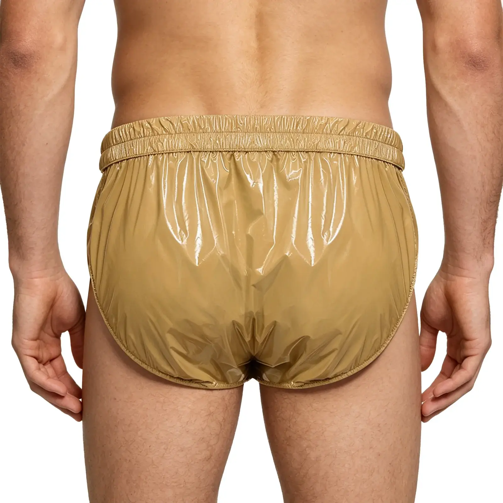 Mens Waterproof Swim Briefs Elastic Waistband Bikini Briefs Swim Bottoms Swimming Surfing Sunbathing Swimwear Bathing Suit