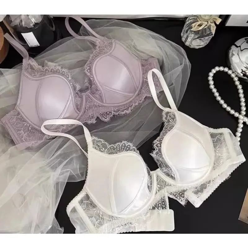 Black Purple French Lace Lingerie Full Bust Minimizer Bra Reduce Breast Size Lift Shape Prevent Sagging Sexy Push Up S-XL 32-38