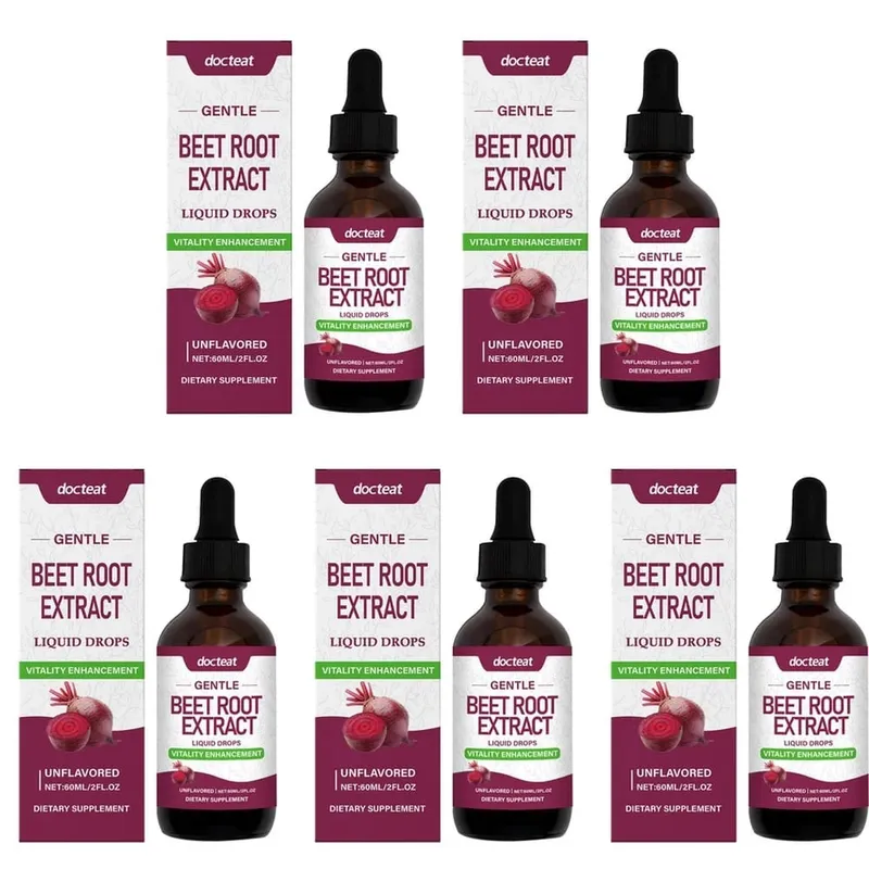 Docteat Beet Root Extract Liquid Drops Unflavored Supports Cardiovascular Health Supports Physical Activity Performance 60 ML — image 10