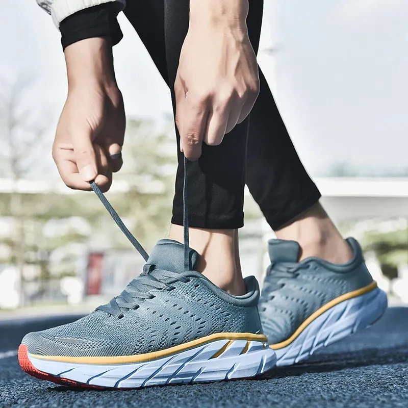 Leisure Running Shoe Breathable Summer Running Shoes Men's Lightweight Fitness Shoes Outdoor Men's Cushioned Sports Shoes