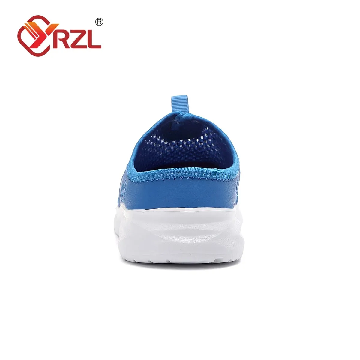 Half Slippers Mens Summer Breathable Mesh Mens Shoes Outdoor Casual Walking Shoes Large Flat Light Mesh Slippers Men