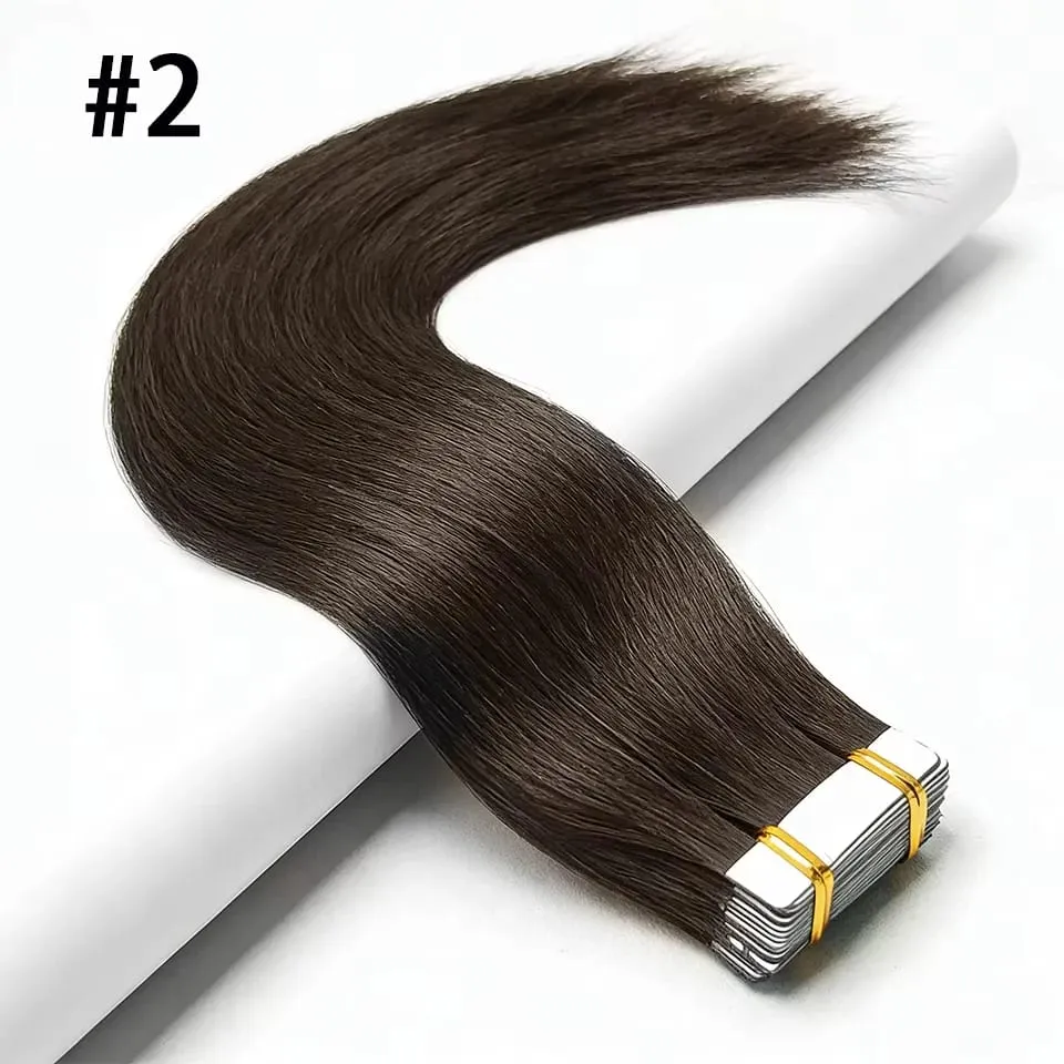 #613 Bone Straight Tape In Hair Extensions 100% Human Hair Skin Weft Invisible Tape In Human Hair Extensions 50g/20pcs For Woman