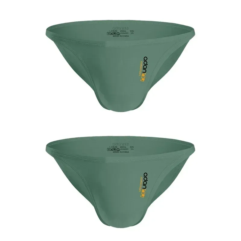 Men Modal Low‑Rise Briefs Sexy Solid Color Simple Triangle Underwear Sports Breathable Comfortable Male Panties