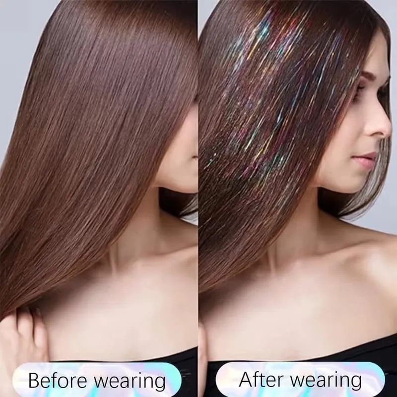 24Inch Synthetic 3pcs/set Long Straight Clip in Hair Extensions Highlights Colored Party Multi-Colors Hairpieces for Women Daily