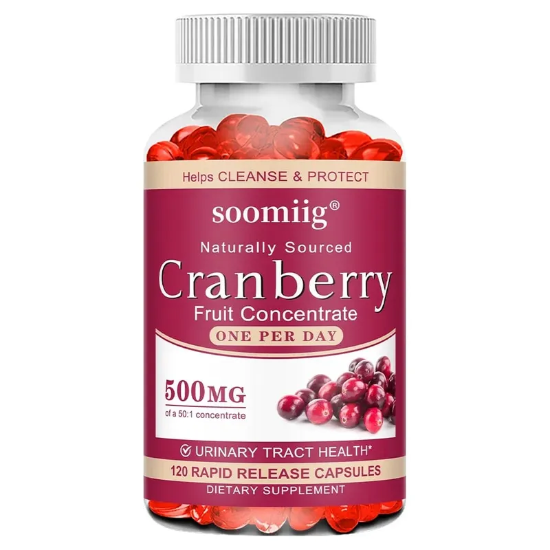 Viên nang nam việt quất hữu cơ - Giàu vitamin C hỗ trợ sức khỏe đường tiết niệu và bàng quang Thúc đẩy quá trình giải độc làm sạch