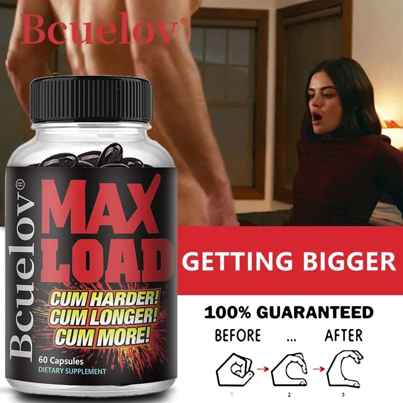 Men's Max Load Capsules - Supports Muscle Mass and Vitality Daily Immune Health Supplement Non-GMO
