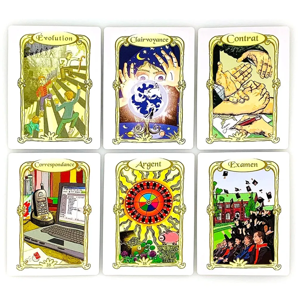 L'Oracle Des Miroirs Oracle Cards French Version Mystical Divination Card Game With Guidebook For Collectors & Beginners