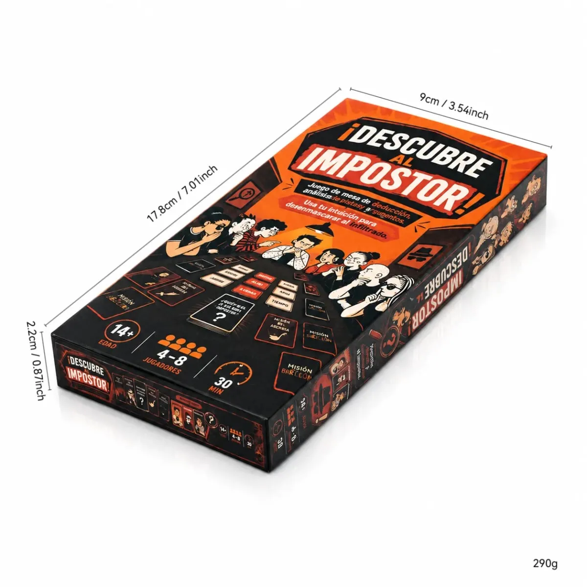 Descubre Al Impostor Card Game Secret Word Deduction Game Hidden Role Bluffing Strategy Mystery Game with Clue Giving Voting Rol