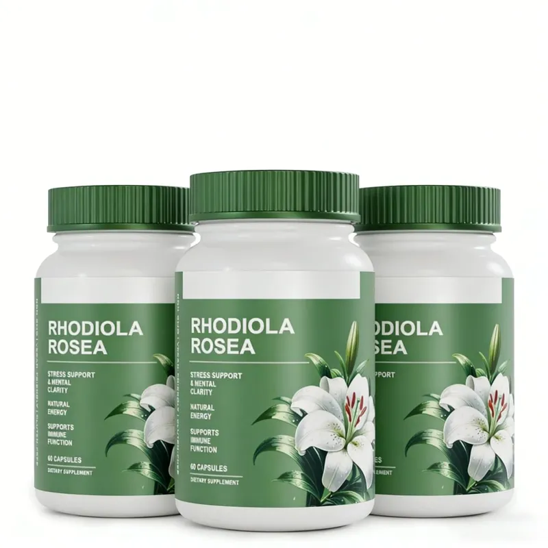 Rhodiola Rosea Supplement Golden Root Adaptogen Capsules Hodiola Rosea Extract Powder Alternative with Salidroside 60 Capsules