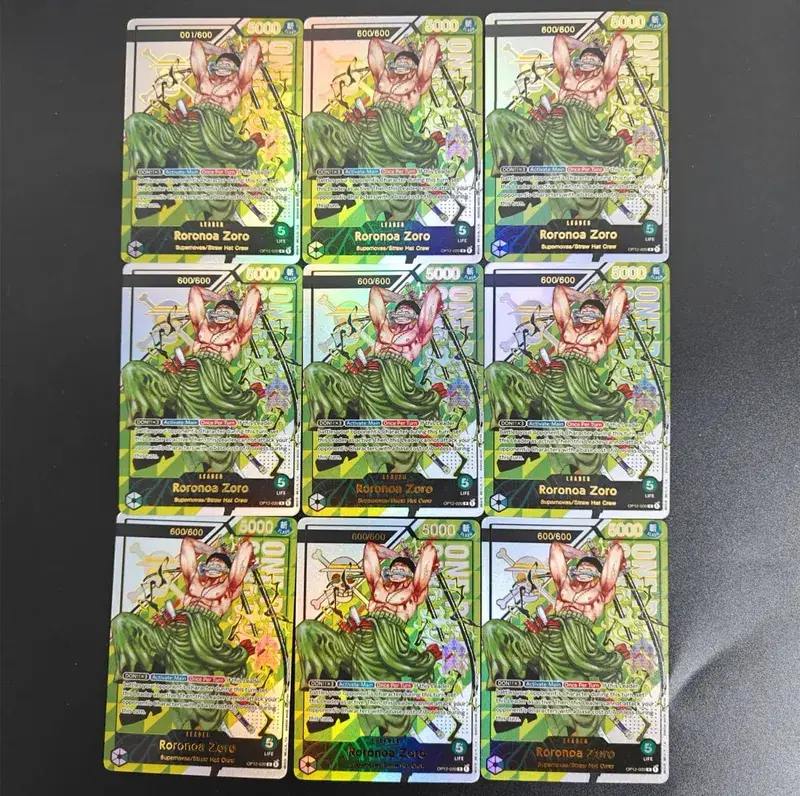 DIY One Piece Card Game Treasure Cup Roronoa Zoro OP12-020 Serialized 1/600 600/600 Collection English Anime Cards