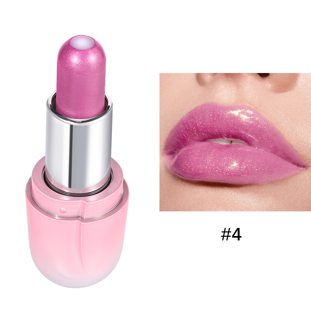 6 Colors Pearlescent Mirror Jelly Lipstick Waterproof Long Lasting Matte Velvet Shiny Sandwich Lip Stick Balm Makeup Cosmetics