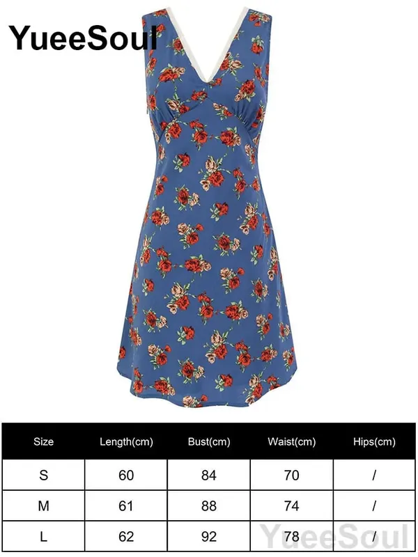 Blue Printed Mini Dress 2026 Summer New Elegant Party Birthday Evening Dresses Y2K Sweet Cute High Street Casual Women Dress