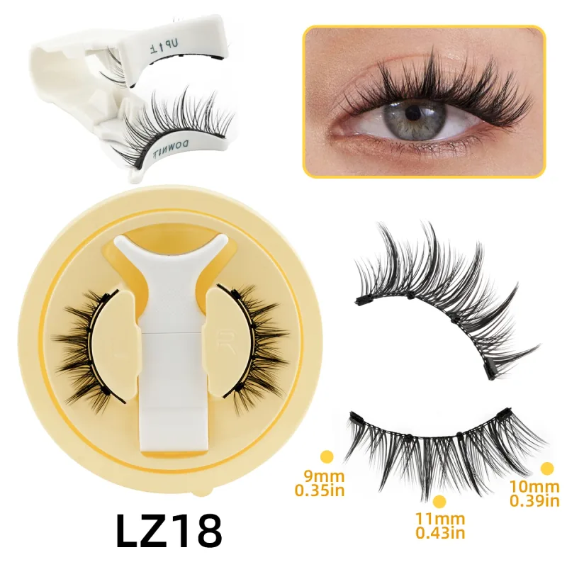 1 Set Magnetic Eyelashes Reusable Cat Eye Magnetic Lash Cosplay Sensitive Eye Friendly Natural Curler False Lashes Make Up Tool