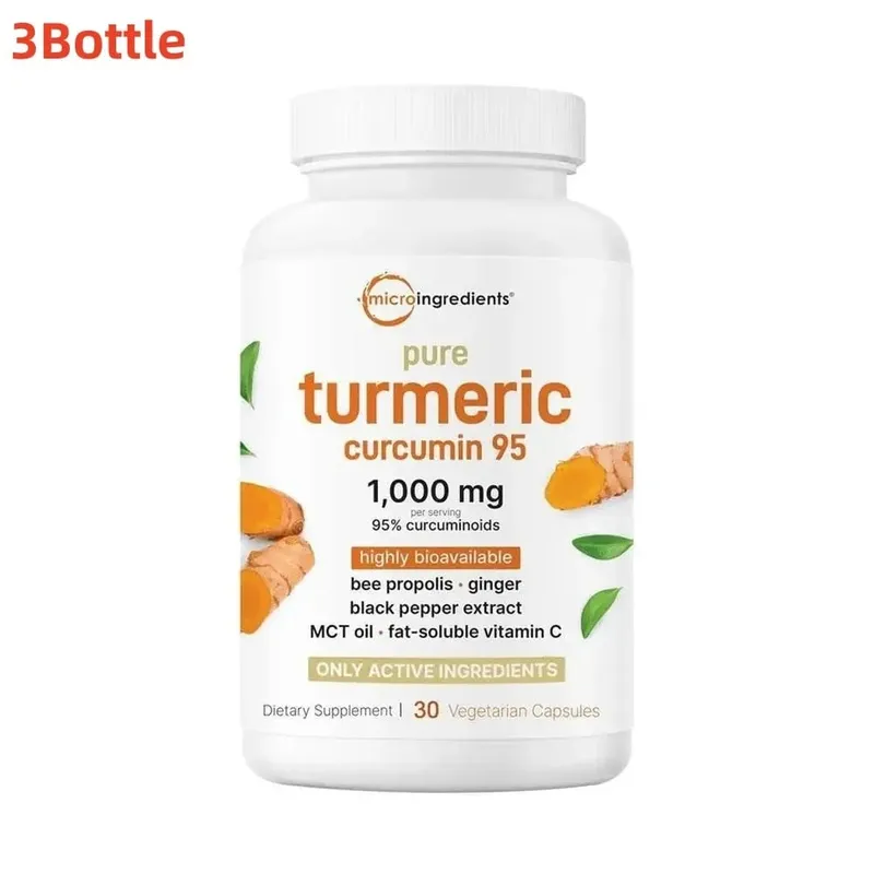 30pcs Turmeric Health Capsules With Black Pepper Supports Joint Health And Flexibility Dietary Supplement Vegetarian Antioxidant