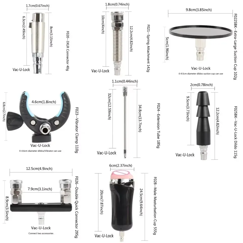 Fredorch Wireless Sex Machine for Women Masturbation Machine 70W Power Mute Sex Toy with Dildo Masturbator 3-9CM Stroke Love Ma