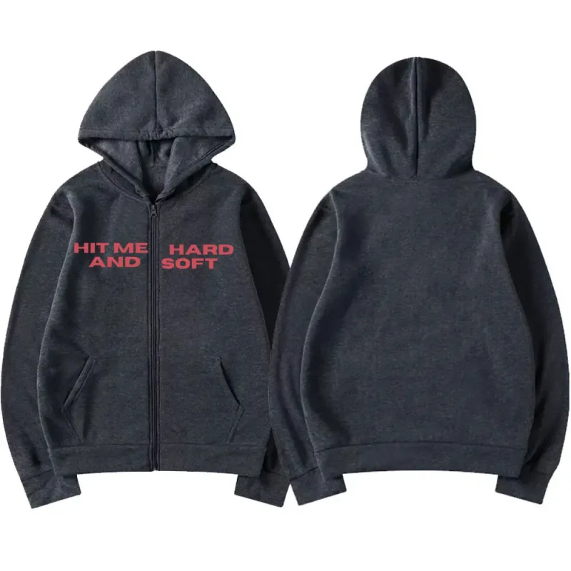 ヒットミーハードとソフト 2025 ツアージッパーパーカーファンギフト男性女性服プルオーバーファッションヒップホップジップアップスウェットジャケット — image 6
