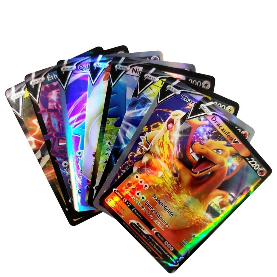 French Version Pokemon Cards VMAX V EX GX MEGA Carte Collection Battle Trainer Children's Christmas Toys Gift