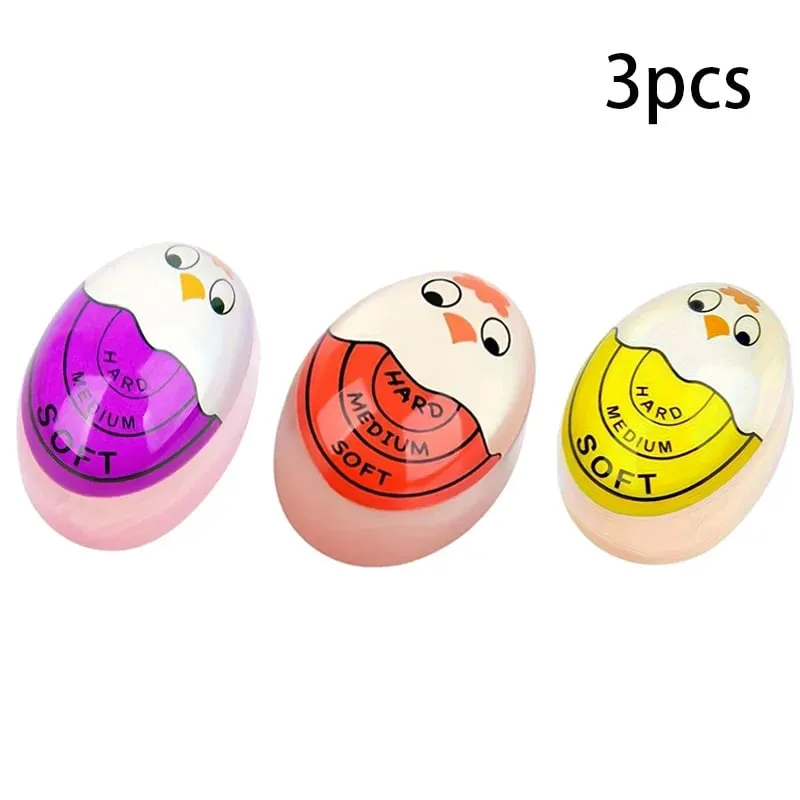 DU Egg Timer Color Changing Indicator Kitchen Boiled Egg Timer Resin Perfect Boiled Eggs By Temperature Home Kitchen Gadget