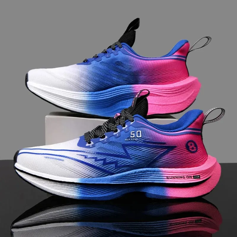 Men Sports Running Shoes Casual Marathon Breathable Lightweight Women's Comfortable Athletic Nonskid Walking Sneakers Outdoors