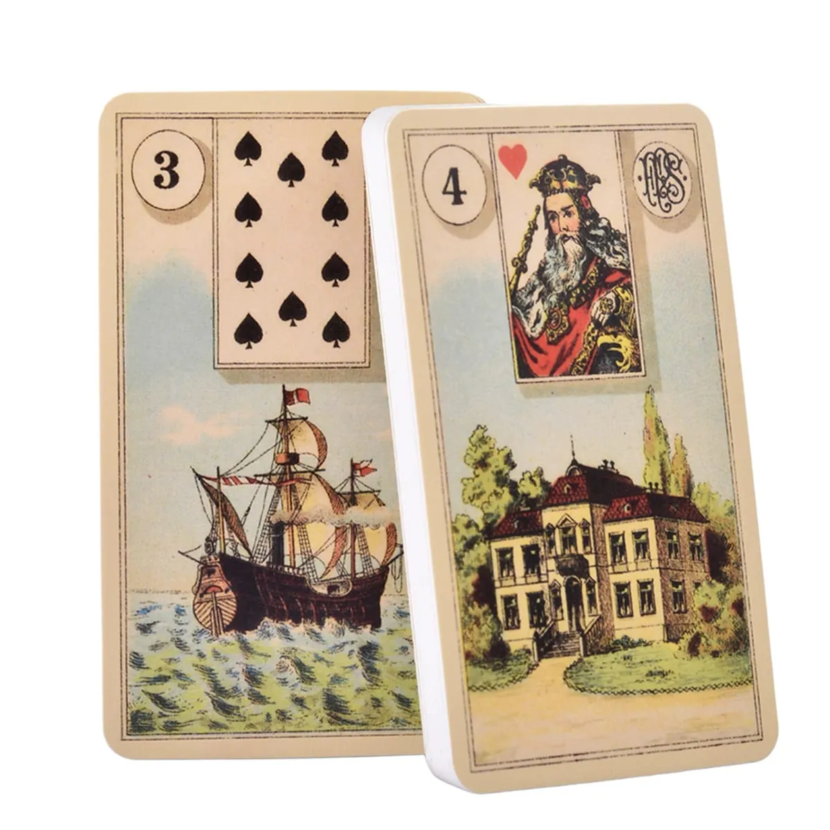 36 Full-Color ArtGame Card Divination Tarot Tableau Grand Tableau Lenormand Cloth Grand Tableau Leno