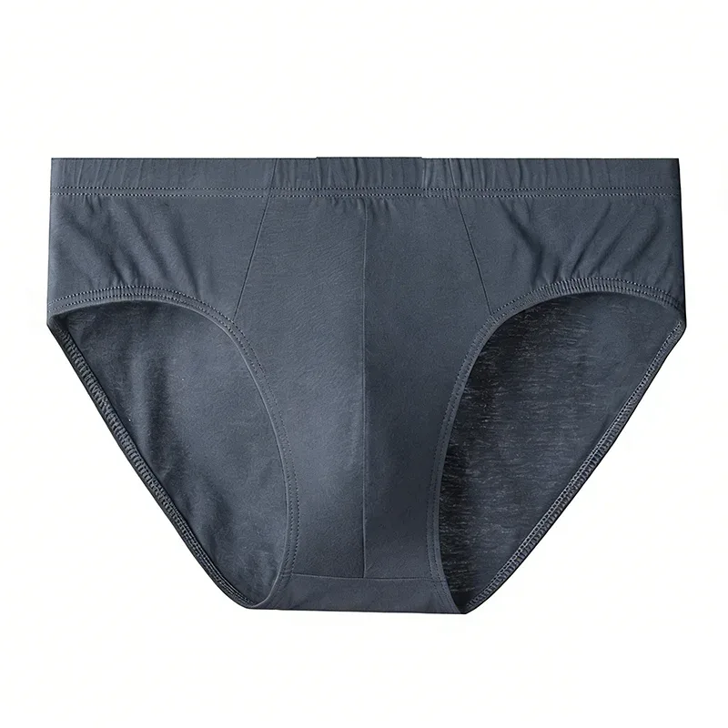 Random 5pcs Pure Cotton Mens Briefs Solid Color Men Underwear Plus Size L-6XL Men's Breathable Panties Sexy Elastic Men Briefs
